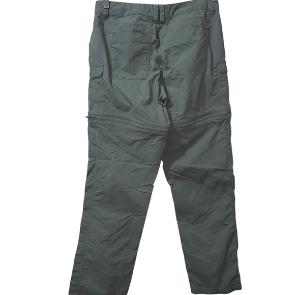 The North Face Women's Hiking Cargo Convertible Gray Nylon Zip Off Pants Sz 0 - Picture 9 of 10